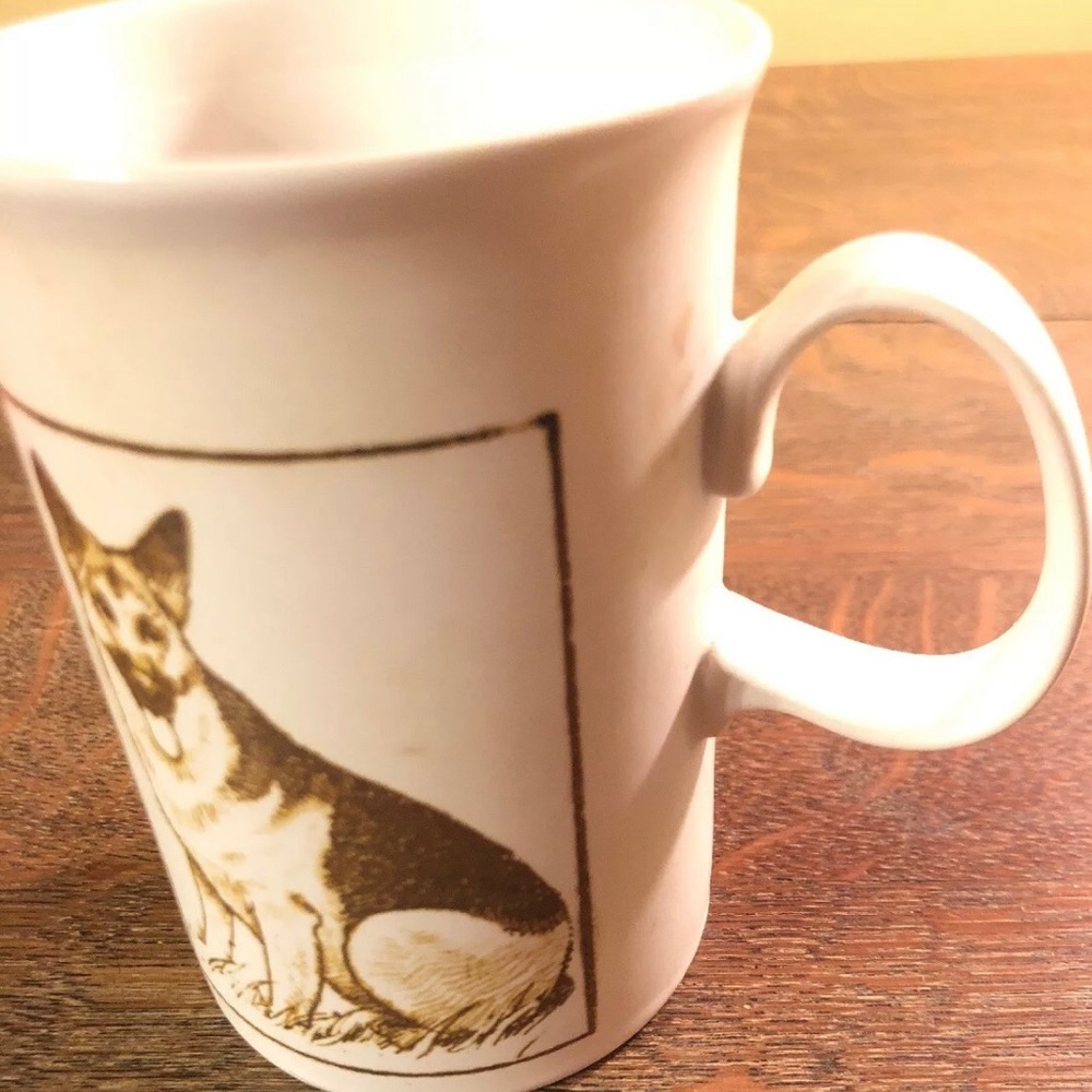 Vintage Ceramic Dunoon German Shepard Coffee mug